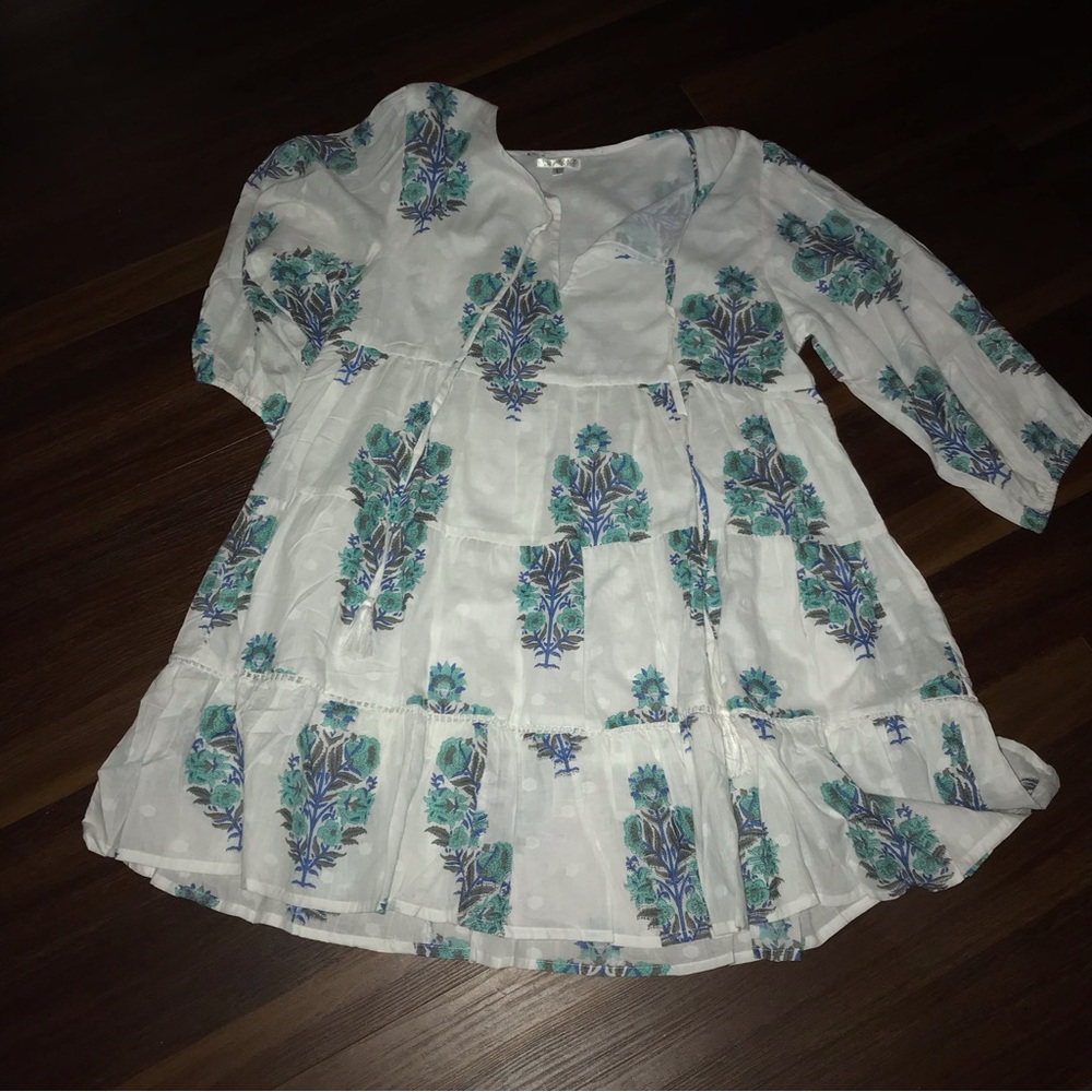 Debbie Katz South Beach Lightweight 100% Cotton Coverup Tunic NWT